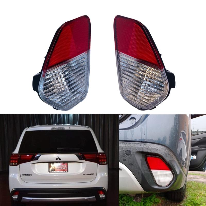 Отражатель заднего бампера для Mitsubishi Outlander 2016 2017 2018 с лампочкой 8337A137 8337A136, противотуманные фары, автомобильные аксессуары