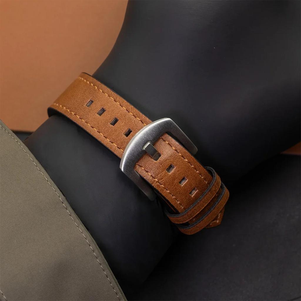 2 шт. 20 мм кожаный дышащий ремешок для Samsung Galaxy Watch 7 6 5 4 40/44 мм 6Classic 5Pro 22 мм ремешок для Huawei GT5 3 4Pro ремешок для часов