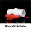 Внутренний диаметр 20/25/32/40 мм ПВХ шаровой кран 3 цвета на выбор муфтовое соединение сантехнический U-ПВХ шаровой кран пластиковый ремонтный соединитель переключатель для труб