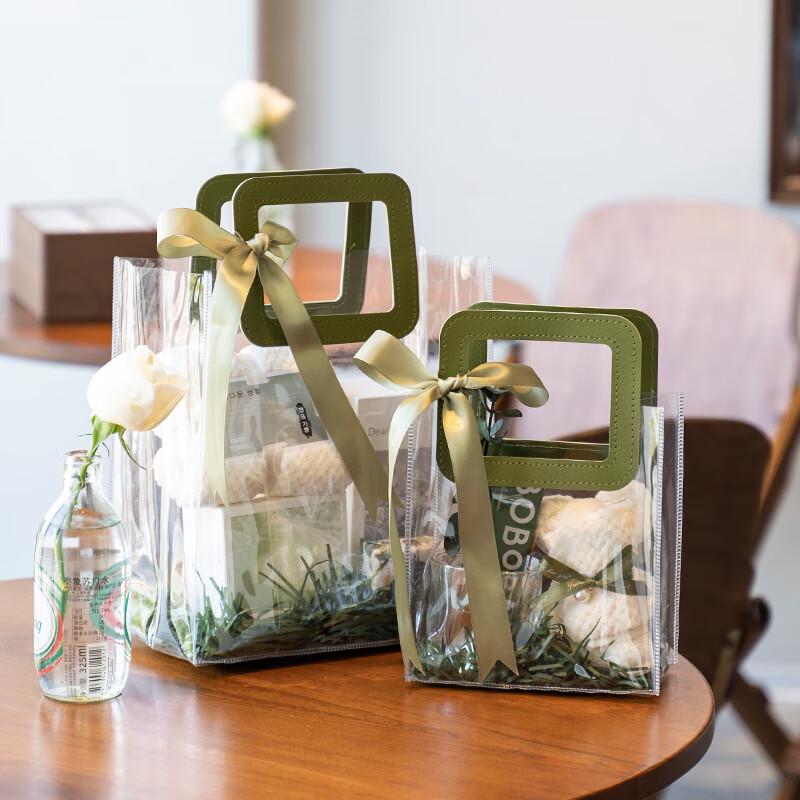 Прозрачная подарочная сумка-тоут