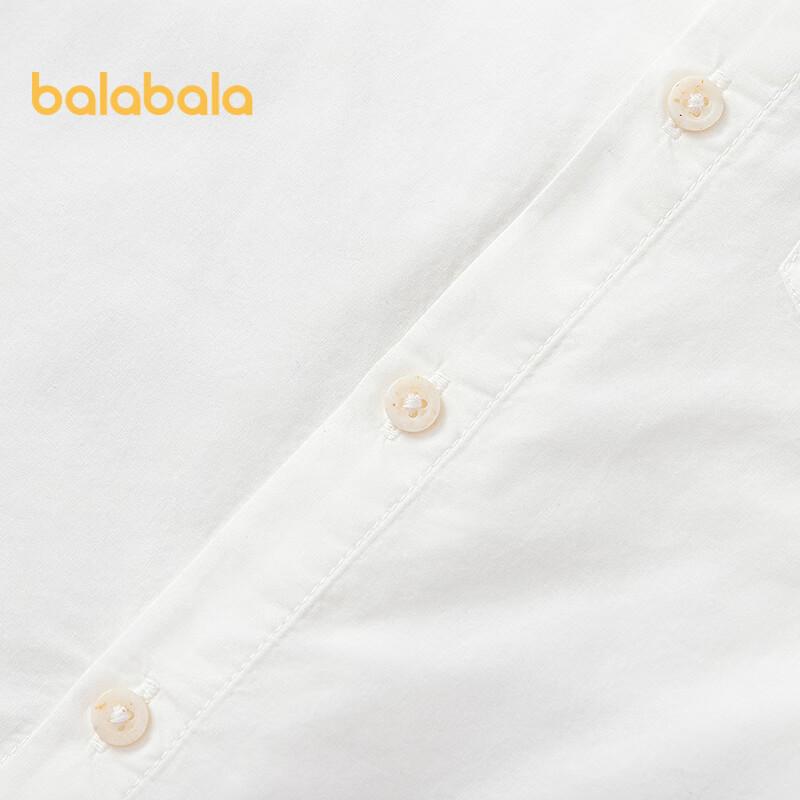 Balabala Мальчишеская рубашка с воротником-стойкой с коротким рукавом