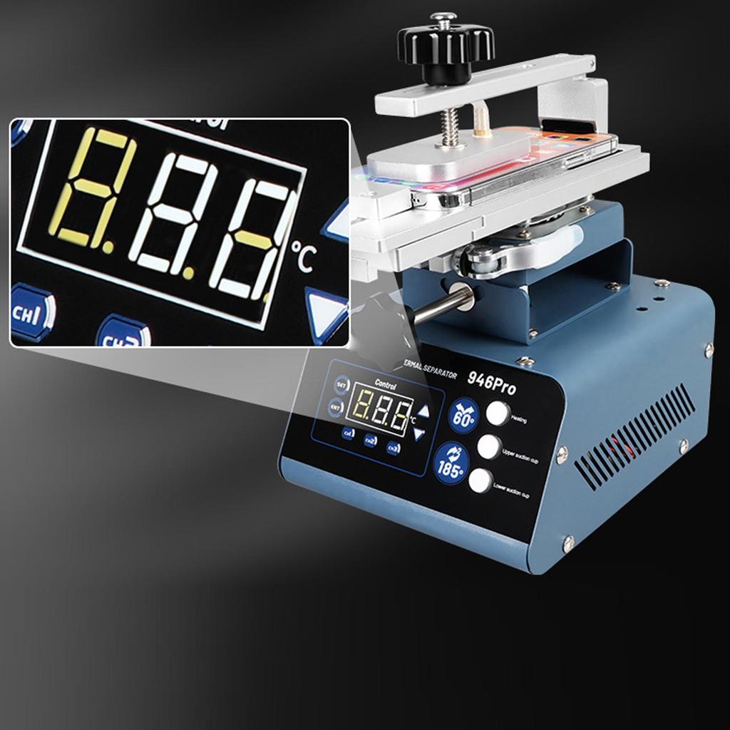 Разделитель экрана мобильного телефона Вращающийся Наклоняемый Двойной вакуумный насос Машина для разборки ЖК-экрана для ремонта