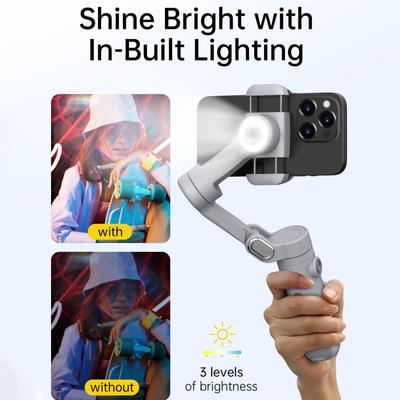 Aochuan 3-осевой смарт-ручной стабилизатор для iPhone и Android-смартфонов Smart XPro Grey