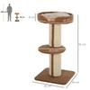 Cat Tree with Bed, Cushion, Plush Cover, and Sisal Rope Poles