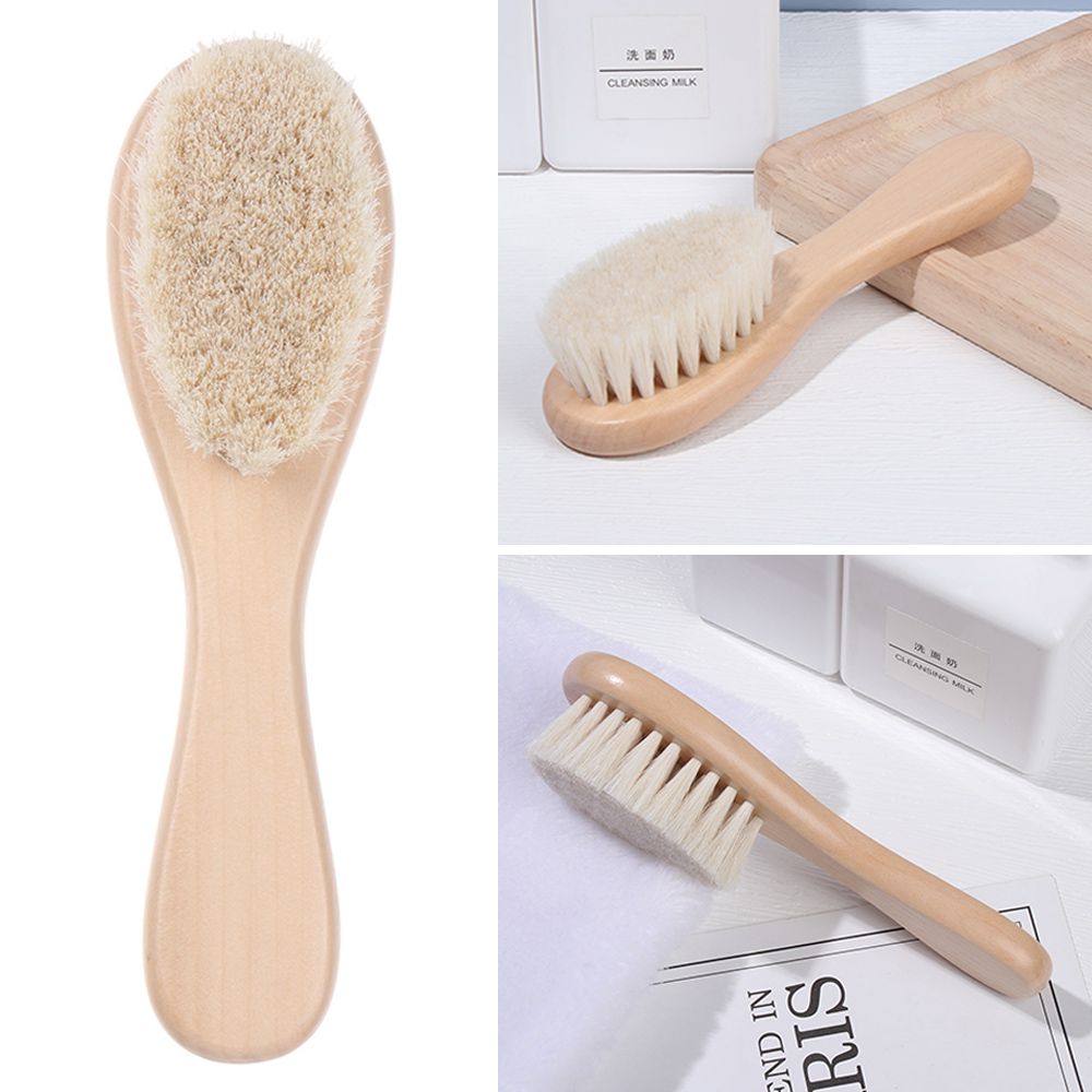 Инструмент для новорожденных Мягкая щетина Щетка из натуральной щетины Детская щетка Детская расческа Детская расческа для волос