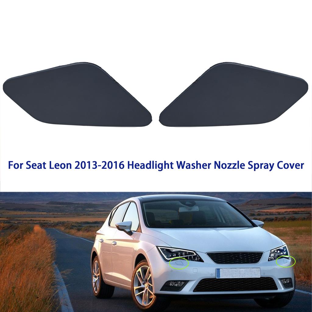 For Seat Leon 2013 2014 2015 2016 Front Bumper Left Right Auto Headlight Washer Nozzle Spray Cover Cap 5F0807753 5F0807754