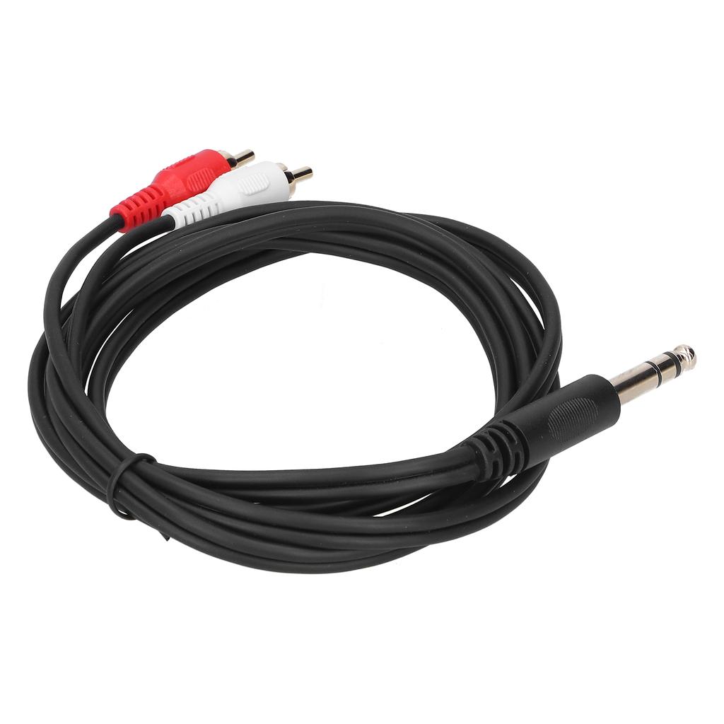 6.35mm Male To Dual for RCA Male O Cable 1.5m O Adapter Converter Splitter Cable