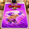 Flannel BlanketBrawl Stars Warm Soft Throw Blanket for Indoor Sofa Bed Living Room Use