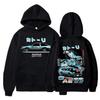 Initial D Manga Hachiroku Shift Drift Men'S Hoodie Anime