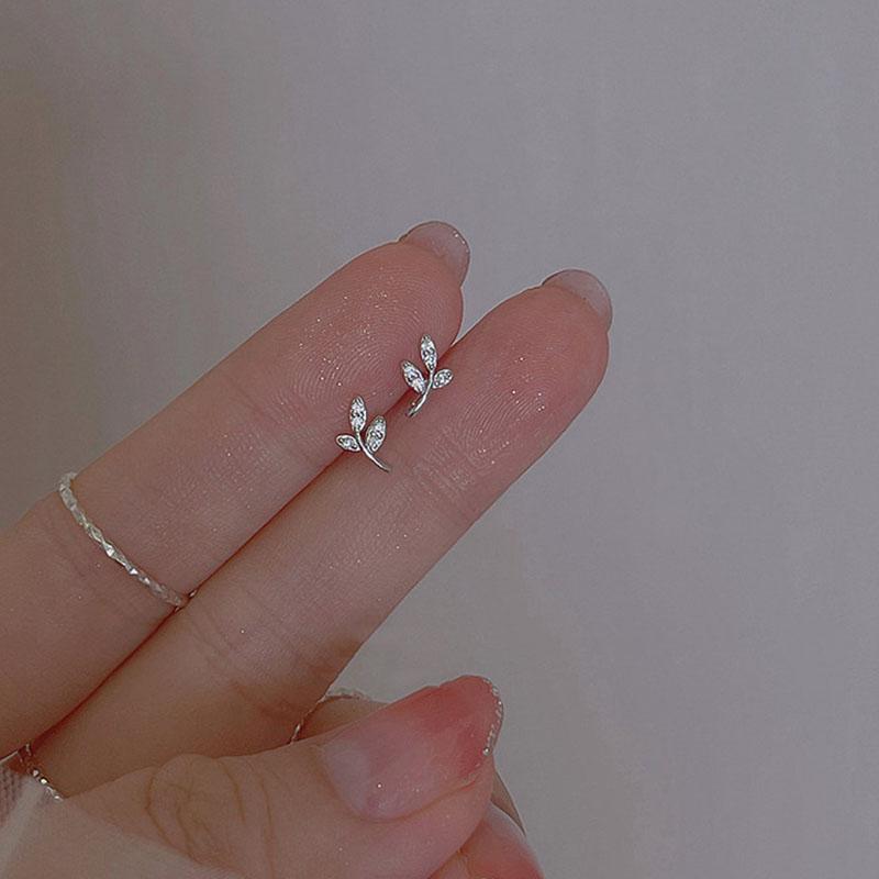 Серьги-гвоздики из серебра 925 пробы, простые, маленькие, с круглым кубическим цирконием, минималистичные, подарок для нее