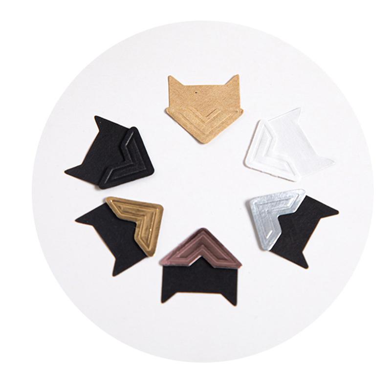 Защитный декор для изображения, угловые крафт-бумажные наклейки, украшение для фотоальбома, винтажные «сделай сам»