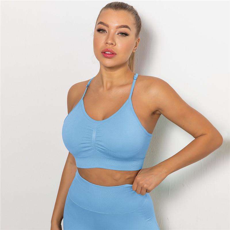 Nessaj Бюстгальтер для йоги, женский спортивный топ с эффектом пуш-ап, красивое нижнее белье для спортзала, дышащий быстросохнущий жилет для фитнеса