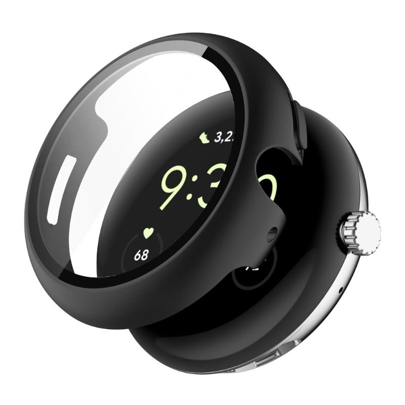Чехол для смарт-часов из ПК и стекла, защитное стекло для Watch 4 41 мм 45 мм, рамка-чехол, безопасный, быстро крепится и снимается