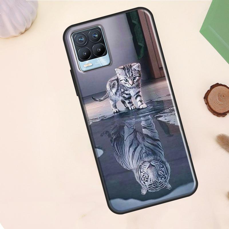 Animal Tiger Art Case For Realme C55 C53 C33 C63 C61 C51 C65 C67 C71 C75 11 12 13 14 15 Pro Plus GT6 GT7 Pro