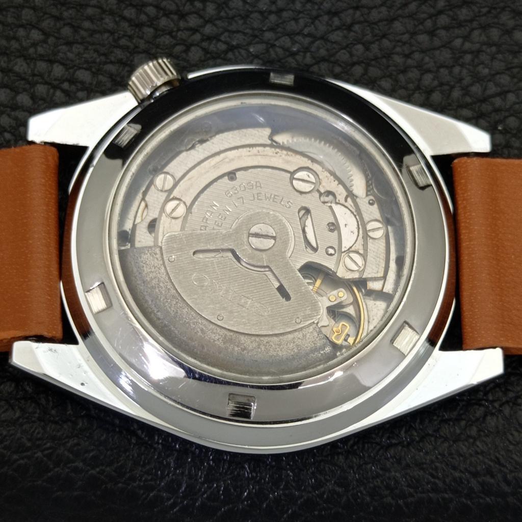АВТОМАТИЧЕСКИЕ ВИНТАЖНЫЕ ОТРЕМОНТИРОВАННЫЕ SEIKO 5 6309A ЯПОНИЯ МУЖСКИЕ ЖЕЛТЫЕ ЧАСЫ a441109-4