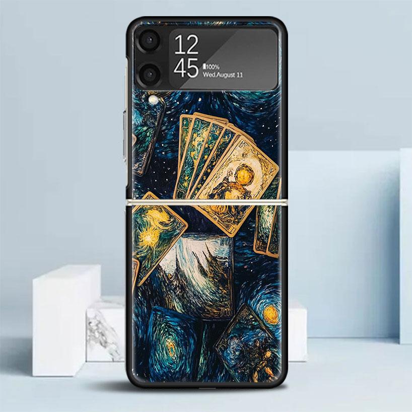 Чехол-книжка с рисунком 'Ведьма' для Samsung Galaxy Z Flip 7 6 5 4 3 5G Phone Case Flip7 Flip6 Flip5 Flip4 Flip3 Pattern Case Galaxy