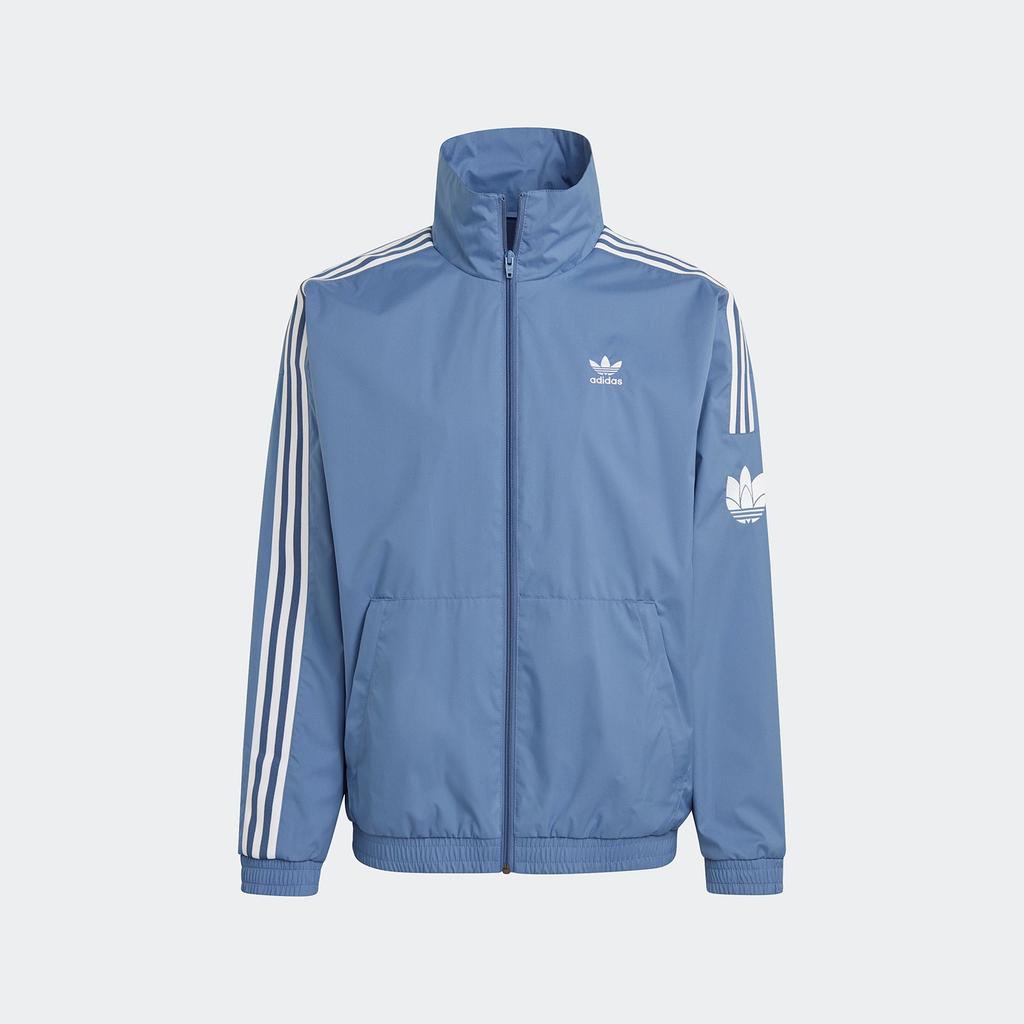 adidas Официальная Оригинальная Мужская Спортивная Куртка с Воротником-стойкой и Свободной Посадкой с Логотипом-трилистником JM2715