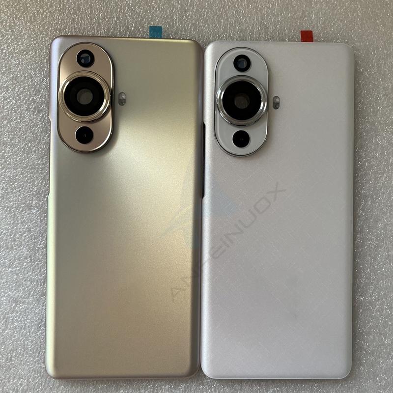 Для Nova 11 Pro новая задняя крышка из закаленного стекла для HW Nova 11 Pro запасные части задняя крышка батарейного отсека + рамка камеры