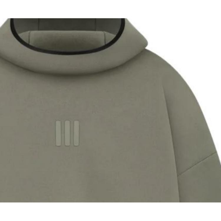 Fear of God X Adidas Athletics Series Reversible Knit Fleece Hoodie FW23 Unisex Tops Clay IS8774