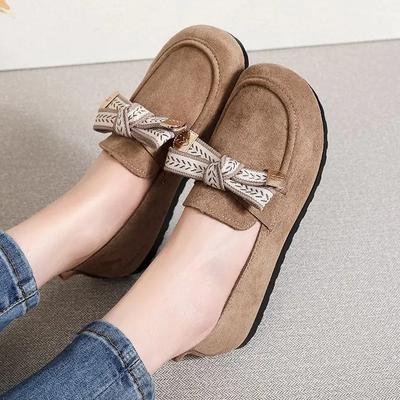 Модная обувь для женщин Офисный ретро-стиль Круглый носок Замша Оптом Низкая цена Настоящий бренд Быстрая доставка Повседневная Молодежная обувь Женские балетки