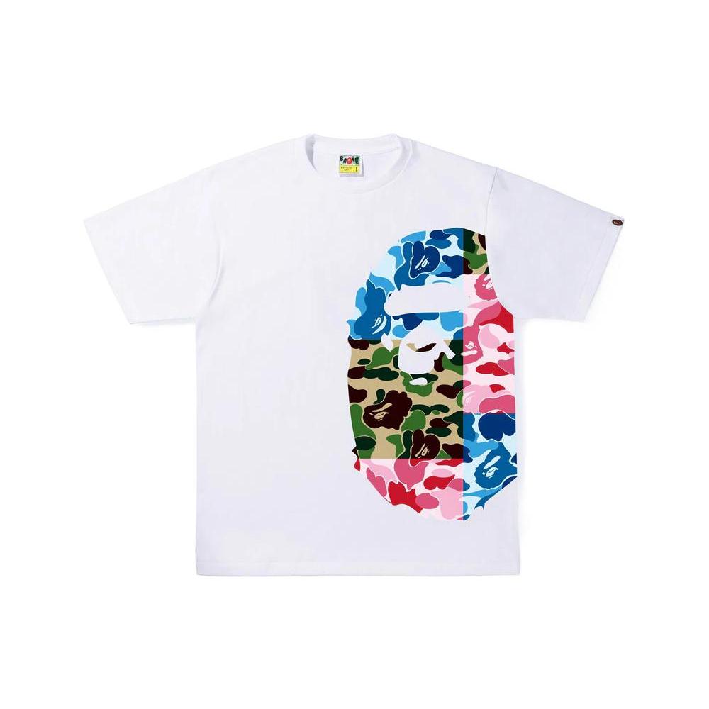 Футболка Bape Abc Camo Crazy Side с большой головой обезьяны 1I30-110-067