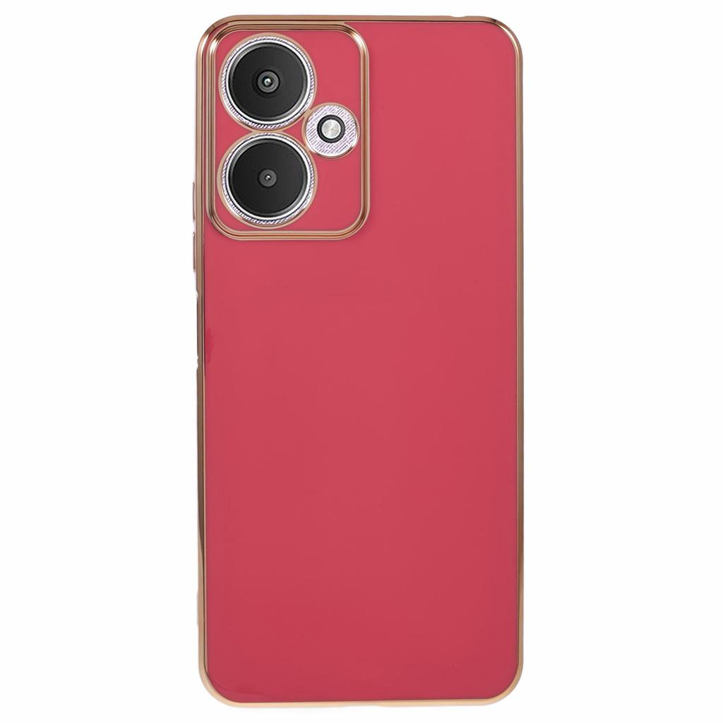 Для Xiaomi Redmi 13C 5G/Redmi 13R 5G/Poco M6 5G Чехол TPU Мягкая Накладка для Телефона 6D Гальваническое Покрытие