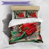 Morocco Football Printed Bedding 3 Piece Set Cozy Breathable Bed Cover Set as Housewarming Holiday Gift