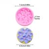 Five Petal Flower Resin Clay Aroma Keychain Pendant Mold DIYCherry Blossom Accessories Silicone Mould Chocolates Cake Decorating