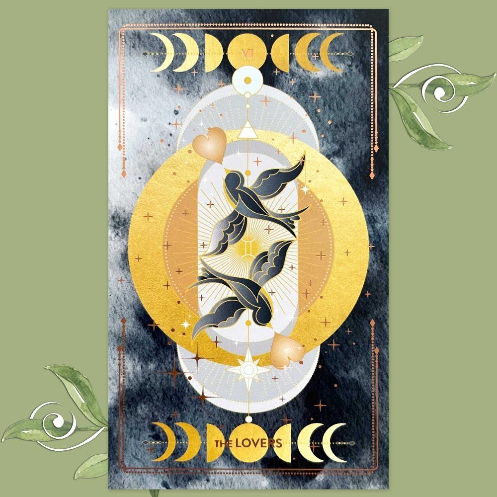Lucine Tarot MIDNIGHT Edition 78-карточная колода для гадания 12*7 см