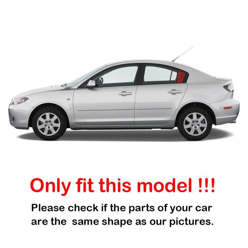 Для Mazda 3 2009 2010 2011 2012 2013 АБС-пластик Заднее окно Четверть Жалюзи Накладка Кожух Боковой Вентиляционный Отвод Отделка Автомобильные Клейкие Аксессуары