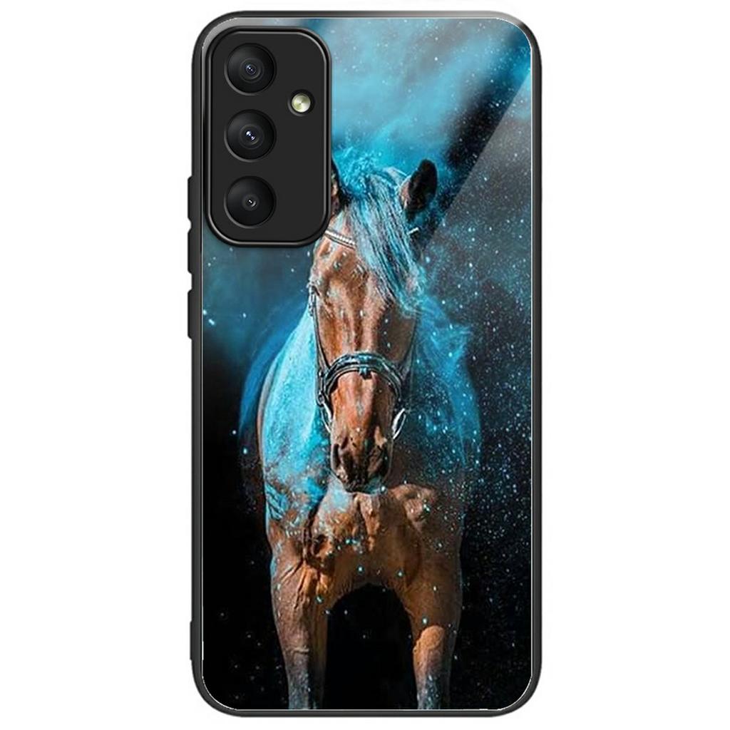 Чехол для Samsung Galaxy A56 5G Закаленное стекло ТПУ Ударопрочный с печатью узора Чехол для телефона