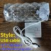 НОВЫЙ беспроводной перезаряжаемый/USB-кабель 1/3/7/16 цветов Хрустальная настольная лампа Роскошные украшения для спальни Освещение Сенсорная лампа Кристалл Светодиодный ночник Настольная лампа