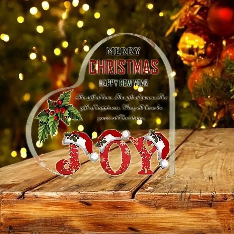 1pc Acrylic christmas ornaments Mother's Day Gifts Home Decoration Ornaments