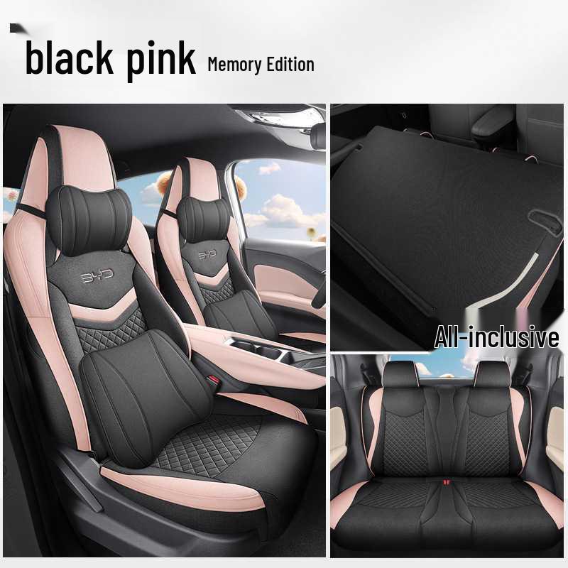 BYD Seagull Fabric Linen Cartoon Seat Cushion for Five-Seater Cars