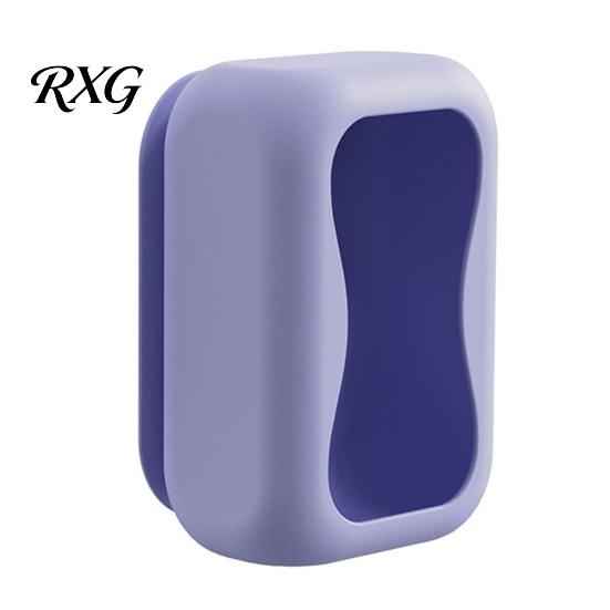 Space Saving Tissue Box Suction Cup Box, Wall Mounted Waterproof Silicone Holder, Modern Heavy Duty Dispenser Style Solid Color Dispenser, for