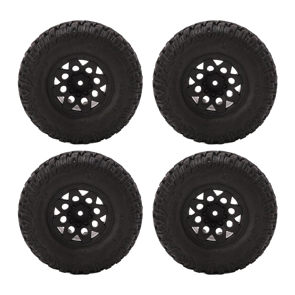 4Pcs 1.9in 105mm RC Rubber Tires S Type Pattern Wear Resistant Replacement RC Hub Wheel Tires for Traxxas for Hsp