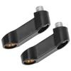 2pcs 0.4in M10 Motorcycle Mirror Riser Spacers Extension Adapter Universal Accessory