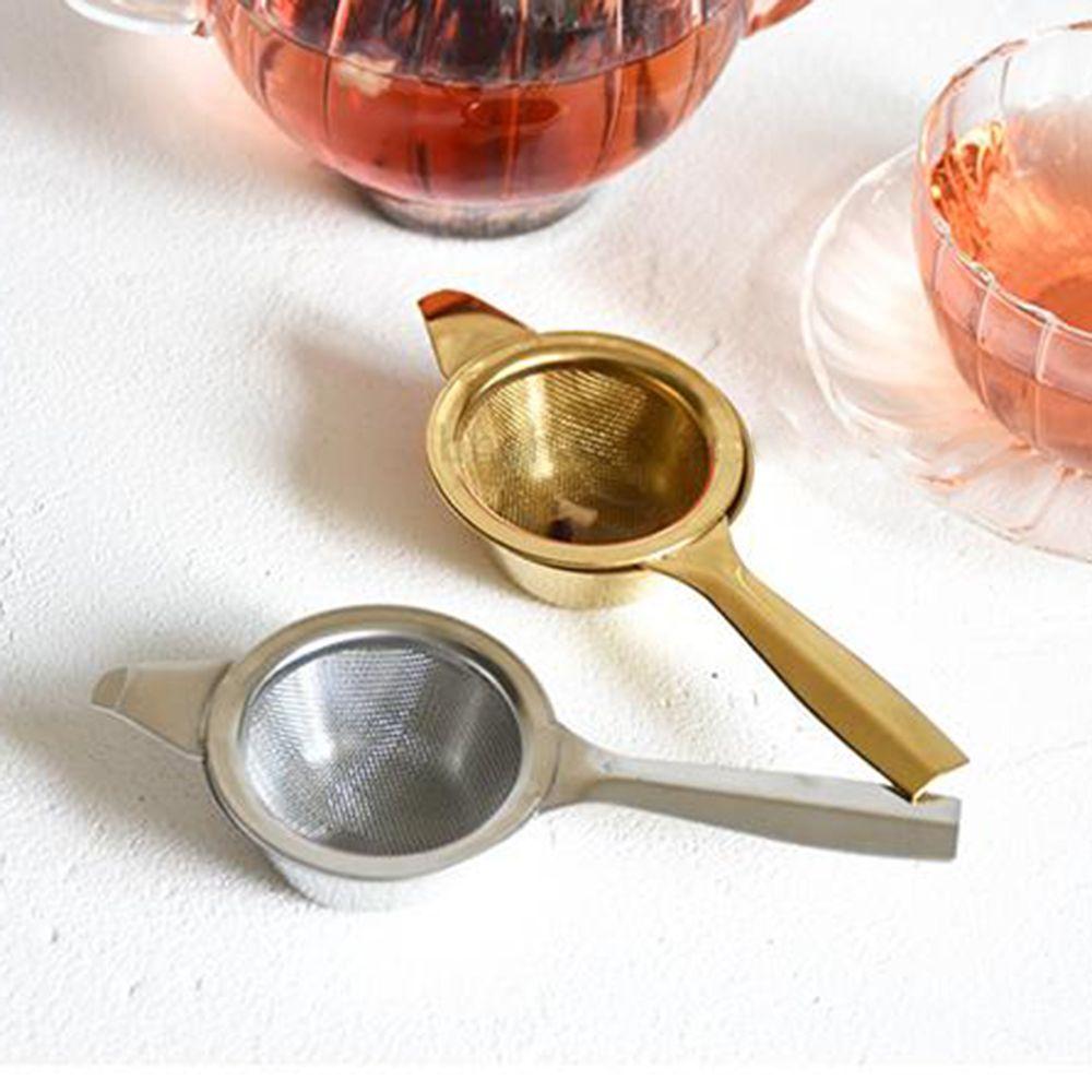 Pratical Fine With Handle Coffee Teapot Infuser Mesh Colander  Tea Strainer Stainless Steel Filters