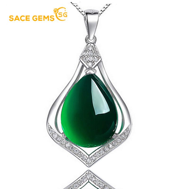Sace Gems Женское ожерелье, кулон, медный сплав, циркон, модный подарок