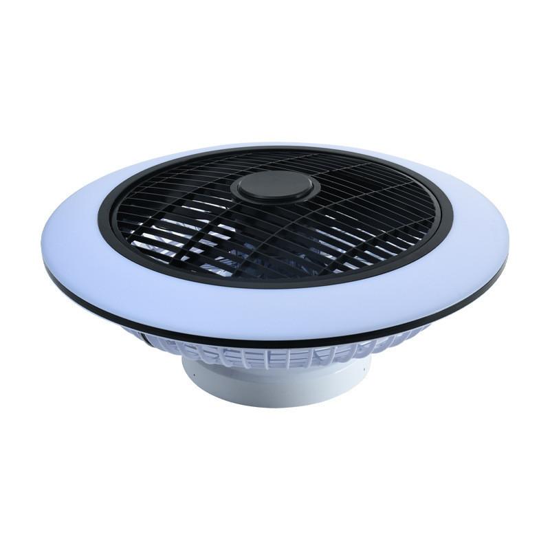 Бесшумная потолочная электрическая лампа-вентилятор, регулируемая скорость (шесть режимов), интеллектуальная подвесная лампа-вентилятор 47*19 см, встроенная лампа-вентилятор для спальни