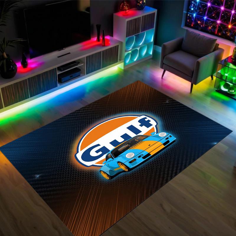Gulf Design Crystal Velvet Carpet Cozy Non?Slip Printed Rug For Bedroom Living Room Entrance
