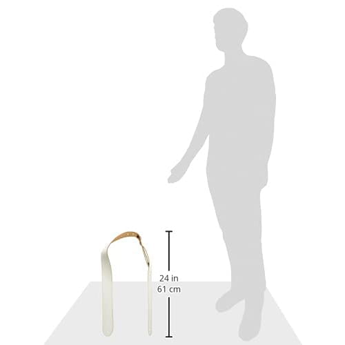 Live Line Leather Guitar Strap, Standard Style, Stitched, White, LM45WHT