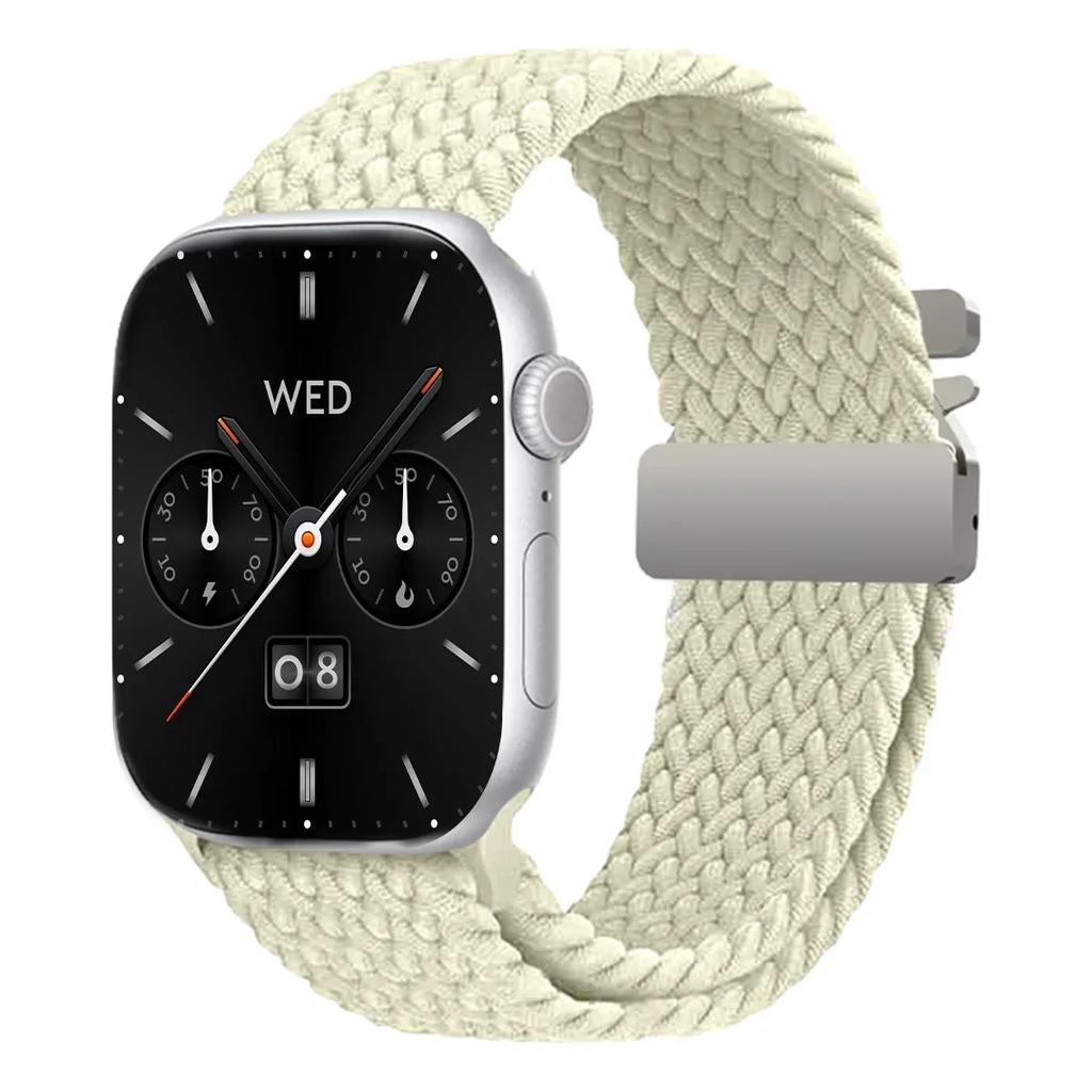 Braided Solo Loop Strap For Apple Watch Band 44mm 45mm 46mm 40mm 41mm 42mm 49mm Bracelet iWatch Series Ultra 2 10 9 SE 8 7 6 5 4