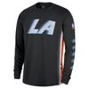Мужская футболка с длинным рукавом и круглым вырезом для разминки NBA Clippers City Edition tops HQ6245-010