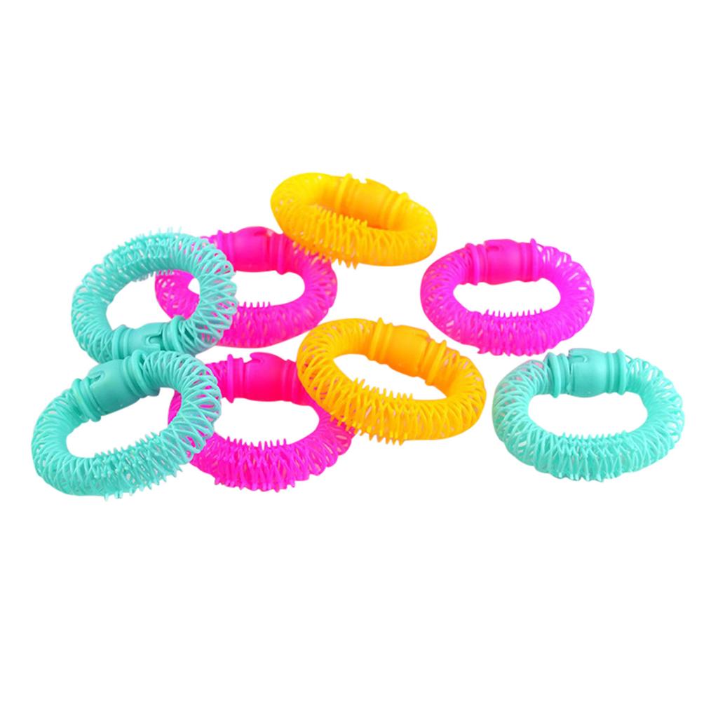 Donut Hair Natural Curlers Sticks Rollers Circle Spiral Plastic Hair Curly
