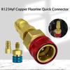R1234YF Adapter Set High and Low Pressure Quick Connect Coupler Air Conditioner Repair Tool Suitable for Technicians