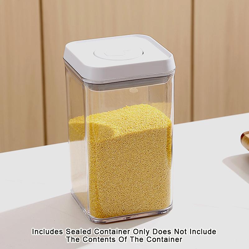 Кухонный контейнер для хранения пищевых продуктов с прессом и вакуумной герметизацией для кофейных зерен и круп
