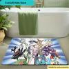 Anime Pokemon Characters Non-Slip Doormat, Soft Floor Rug for Bedroom Living Room, Decorative Entrance Carpet