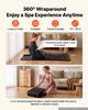 Infrared Sauna Blanket 185 x 90 cm, Portable PU Leather Sauna Bag, Even Heating for Home Detox & Relaxation, Temp Control & Timer, Full-Body Heating