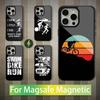 Триатлон Плавание Велосипед Бег Для iPhone 15,16,17,14,Plus,12,Pro,Mini,13,Max,11,Для Magsafe,Магнитный Беспроводной Зарядный Чехол